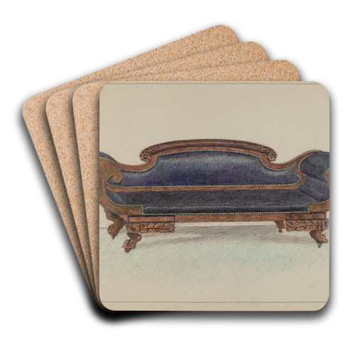 Sofa by Herman Bader Art Drink Coaster set Sofa by Herman Bader Art Drink Coaster set