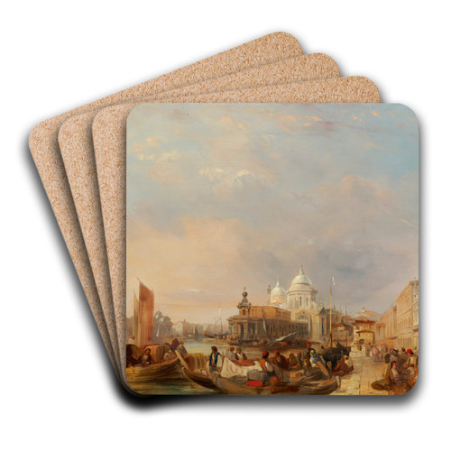 Santa Maria della Salute viewed from St Mark's by Edward Pritchett Art Drink Coaster set