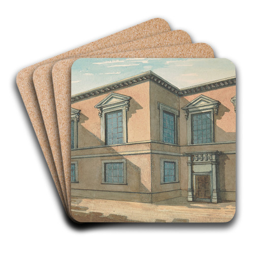Joiner's Hall by Samuel Ireland Art Drink Coaster set