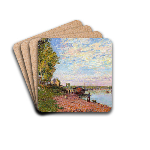 Le Loing  Saint-Mamms by Alfred Sisley Drink Coasters - set of 4