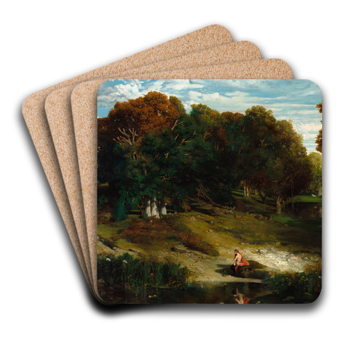 In the Forest by Celestin Nanteuil Art Drink Coaster set