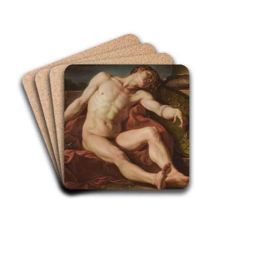 A Dying Gladiator by Jean-Simon Berthlemy Drink Coasters - set of 4