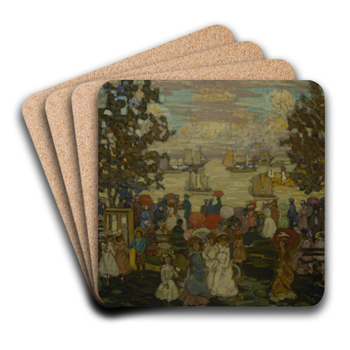 Salem Willows by Maurice Prendergast Art Drink Coaster set