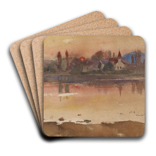 Sonnenuntergang by Hans Sandreuter Art Drink Coaster set