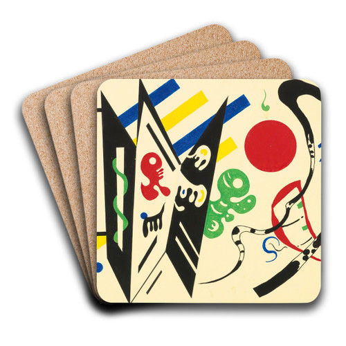 Rciproque by Wassily Kandinsky Art Drink Coaster set