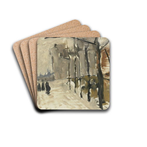 View in the Hague by George Hendrik Breitner Drink Coasters - set of 4