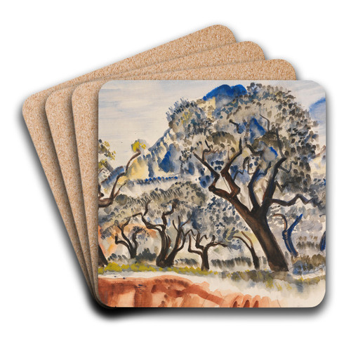 Sdfranzsische Landschaft mit Bumen by Paul Kleinschmidt Art Drink Coaster set