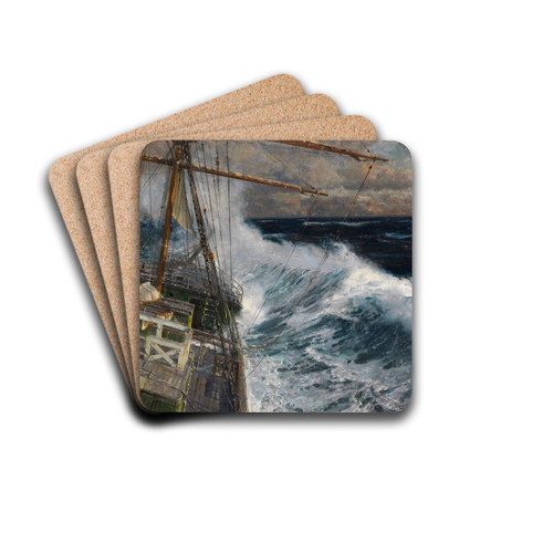 Auf hoher See by Michael Zeno Diemer Drink Coasters - set of 4 Auf hoher See by Michael Zeno Diemer Drink Coasters - set of 4