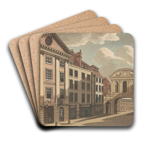 Middle Temple Gate by Samuel Ireland Art Drink Coaster set