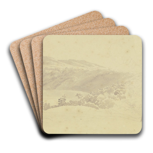 Blick auf den Albanersee by Josef Rebell Art Drink Coaster set