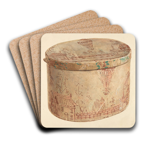 Bandbox by Gilbert Sackerman Art Drink Coaster set