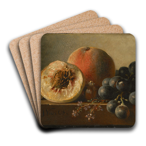 Vruchten by Georgius Jacobus Johannes van Os Art Drink Coaster set