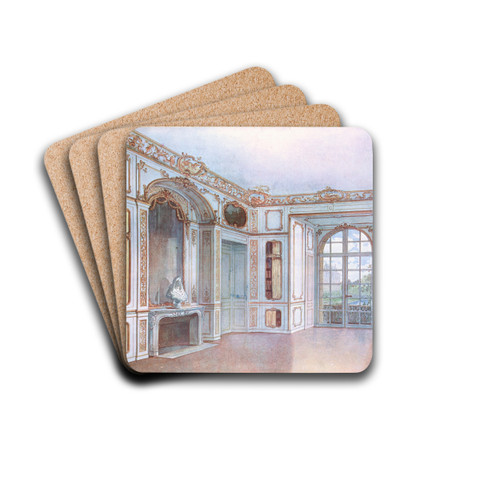 Bibliothque du roi a Versailles.... by Georges Rmon Drink Coasters - set of 4