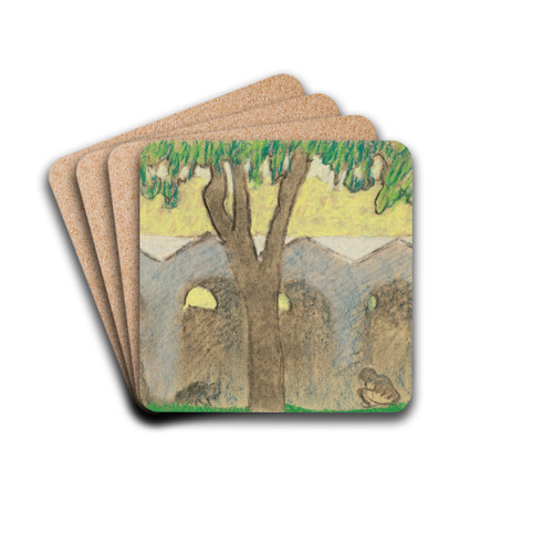 Le Square Louis XVI by douard Vuillard Drink Coasters - set of 4