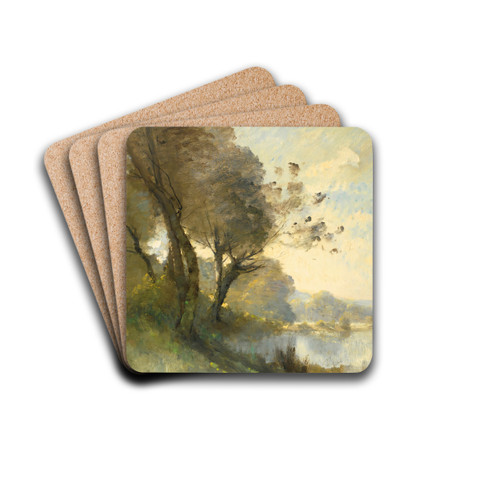 Barrage En Ruine Sur La Vienne by Paul Dsir Trouillebert Drink Coasters - set of 4