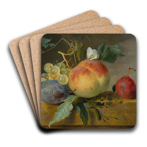 Fruit Still Life by Jan van Huysum Art Drink Coaster set