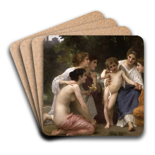 Admiration by William Bouguereau Art Drink Coaster set