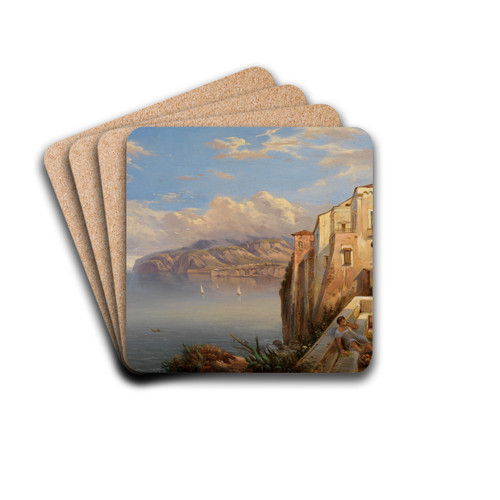 Das Haus des Tasso in Sorrent by Carl Ludwig Frommel Drink Coasters - set of 4