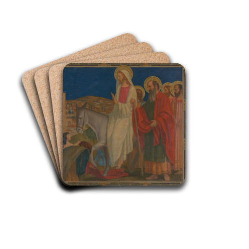 Entry Into Jerusalem by Henry Siddons Mowbray Drink Coasters - set of 4 Entry Into Jerusalem by Henry Siddons Mowbray Drink Coasters - set of 4