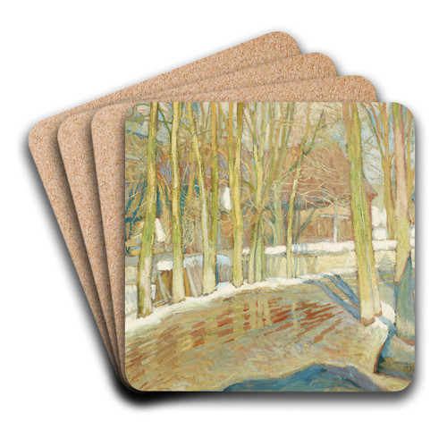 Thaw by Stanisaw Kamocki Art Drink Coaster set