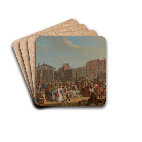 Covent Garden by Pieter Angillis Drink Coasters - set of 4 Covent Garden by Pieter Angillis Drink Coasters - set of 4