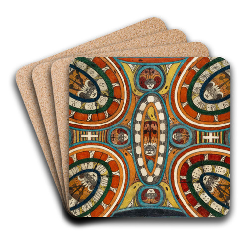 Skt. Adolf,=Ringen=Hall by Adolf Wlfli Art Drink Coaster set