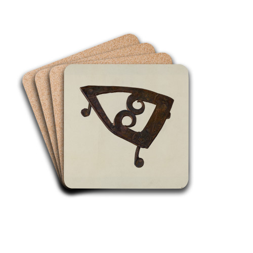 Iron Trivet by William O. Fletcher Drink Coasters - set of 4 Iron Trivet by William O. Fletcher Drink Coasters - set of 4