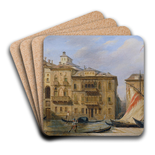 Der Canale Grande in Venedig by Franz Alt Art Drink Coaster set Der Canale Grande in Venedig by Franz Alt Art Drink Coaster set