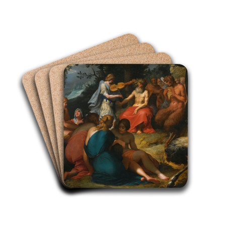 The Judgement Of Midas by Abraham Janssens Drink Coasters - set of 4