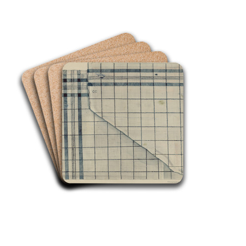 Shaker Kerchief by Charles Goodwin Drink Coasters - set of 4 Shaker Kerchief by Charles Goodwin Drink Coasters - set of 4