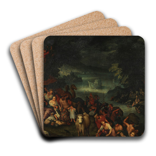 Le Dluge by Roelant Savery Art Drink Coaster set