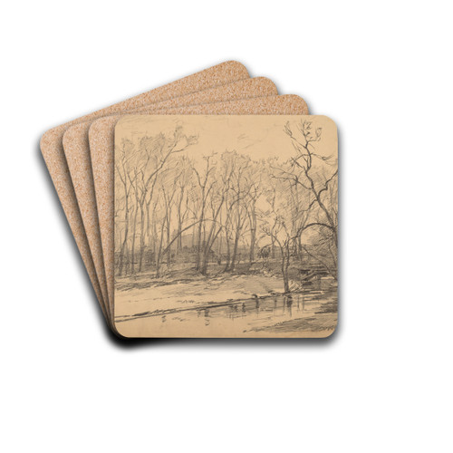 Munich Factory by Walter Shirlaw Drink Coasters - set of 4