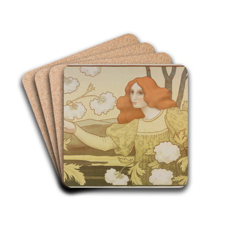 Snowballs by Paul Berthon Drink Coasters - set of 4