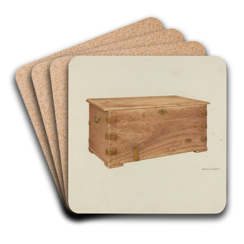 Chest by Edward Jewett Art Drink Coaster set
