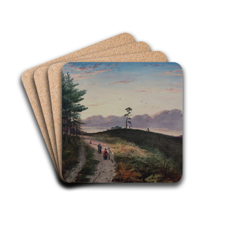 Road Over Cofton Hill by Elijah Walton Drink Coasters - set of 4