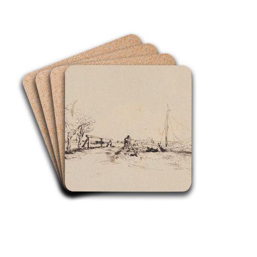 Six's Bridge by James Ensor Drink Coasters - set of 4