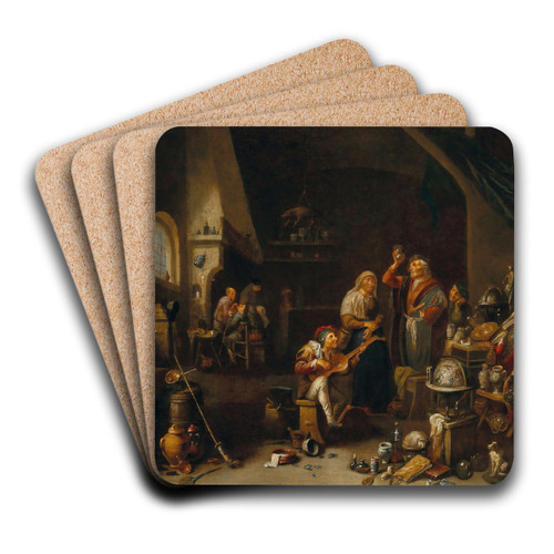 A quacks studio by Gerard Thomas Art Drink Coaster set