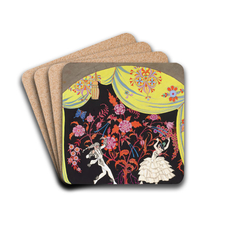 Le Flamenco by George Barbier Drink Coasters - set of 4