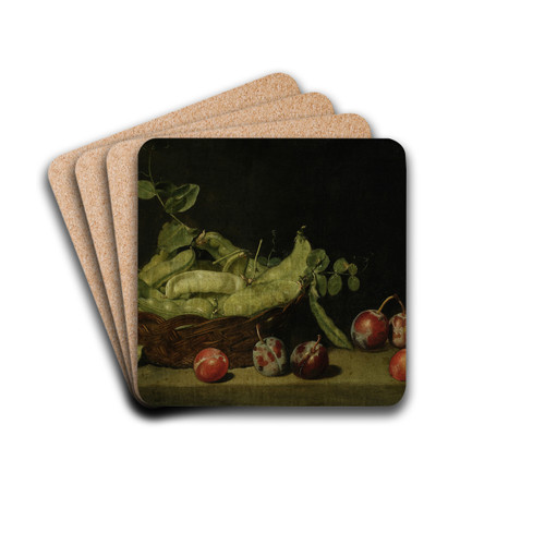 Still life with peas by Mateusz Tokarski Drink Coasters - set of 4 Still life with peas by Mateusz Tokarski Drink Coasters - set of 4