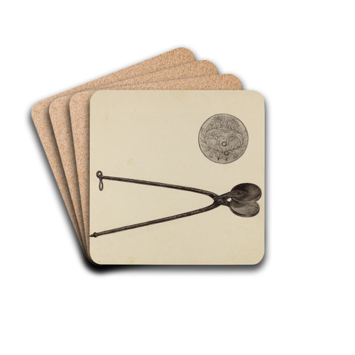 Wafer Iron by Paul Ward Drink Coasters - set of 4 Wafer Iron by Paul Ward Drink Coasters - set of 4