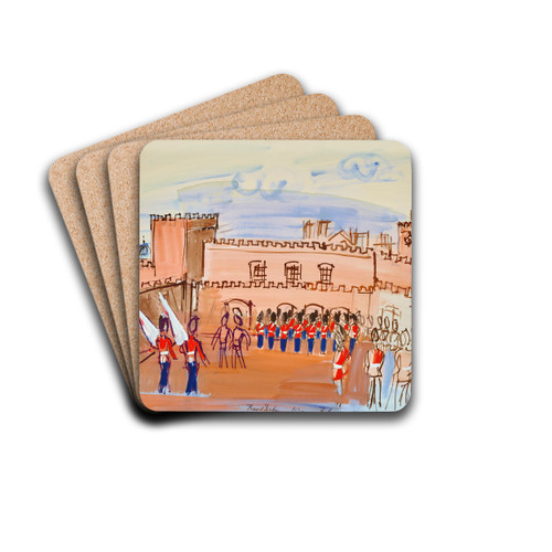 La relve de la garde by Raoul Dufy Drink Coasters - set of 4