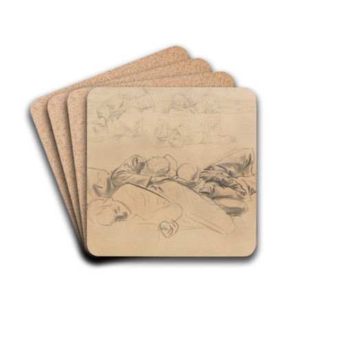 Study for Gassed Soldiers by John Singer Sargent Drink Coasters - set of 4