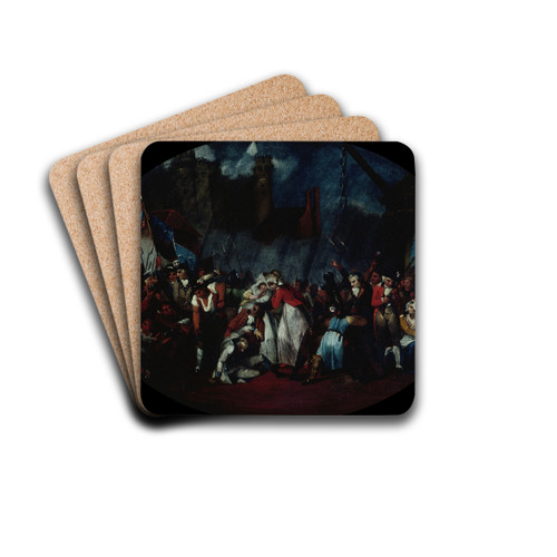 La prise de la Bastille, le 14 juillet 1789 by Henry Singleton Drink Coasters - set of 4