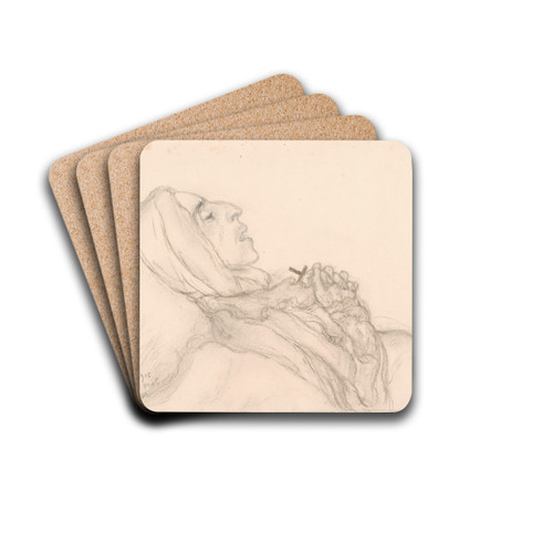 My Dead Mother II by James Ensor Drink Coasters - set of 4