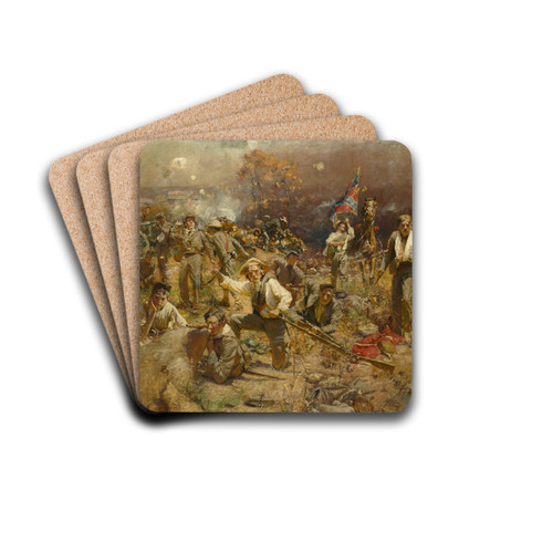 Glorious Fighting by William Gilbert Gaul Drink Coasters - set of 4