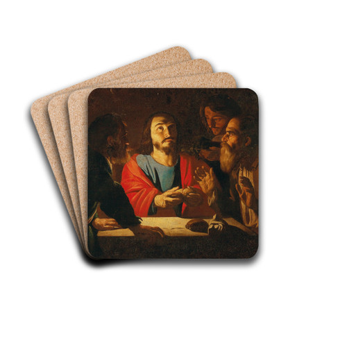 The Supper at Emmaus by Dutch Master Drink Coasters - set of 4