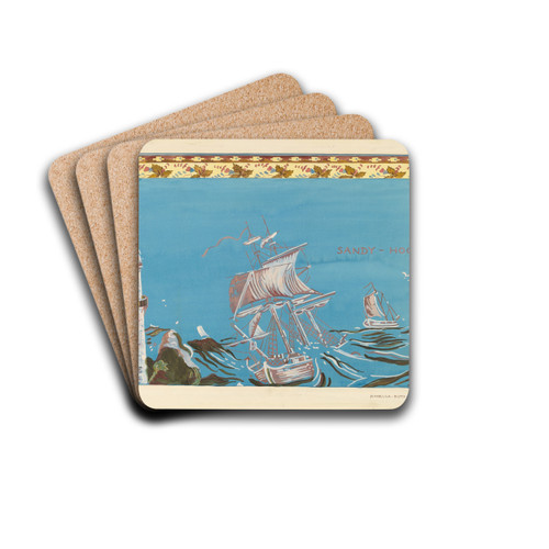 Bandbox Design by Isabella Ruth Doerfler Drink Coasters - set of 4 Bandbox Design by Isabella Ruth Doerfler Drink Coasters - set of 4