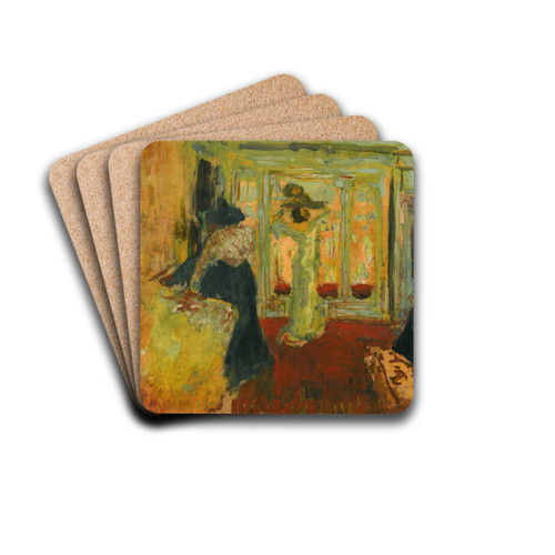 Madame Hessel Chez La Modiste by douard Vuillard Drink Coasters - set of 4