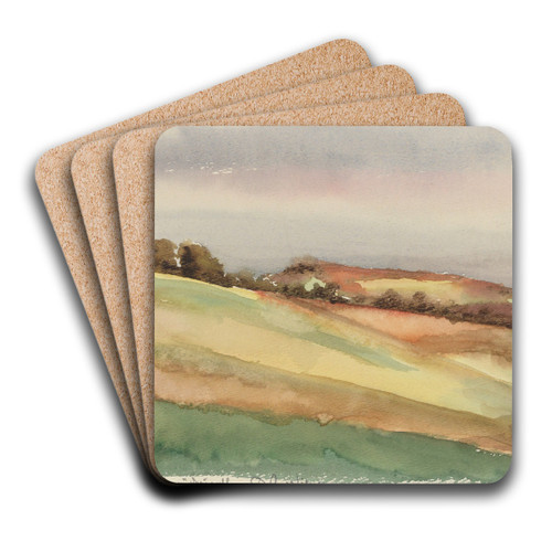Landschaft (Kahlenberg) by Karl Wiener Art Drink Coaster set