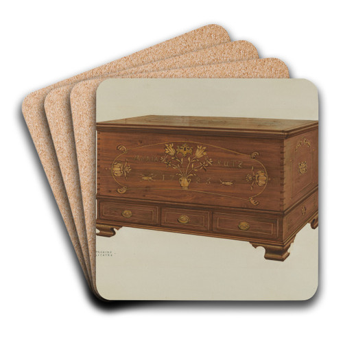 Chest by Frances Lichten Art Drink Coaster set